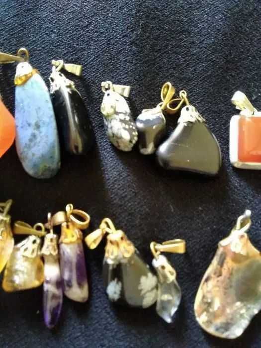 Лот полускъпоценни камъни-14 бр.висулки-Коледна промоция