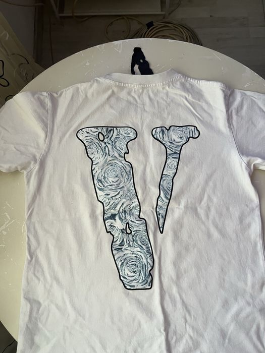 Tricou V Lone pop smoke alb