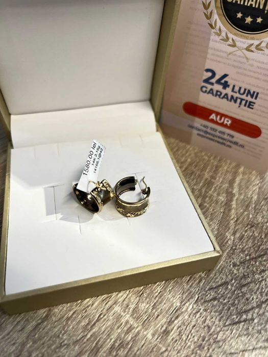 Cercei Aur 14K 3.16gr (AG42 B.14166) GARANTIE 24 LUNI