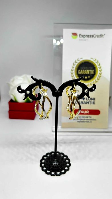 Cercei Aur 14K 4.48g (AG1 Alexandru B54357.8) - Garantie 2 ani!