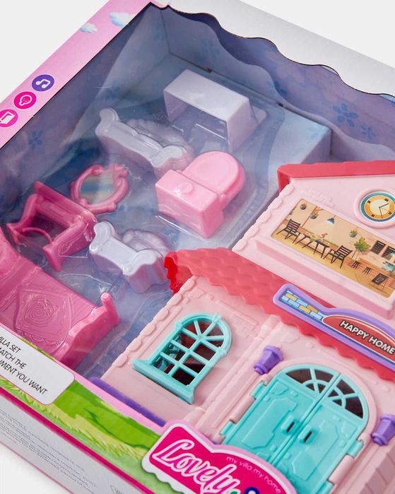 Прекрасна къща за кукли вила с ефекти