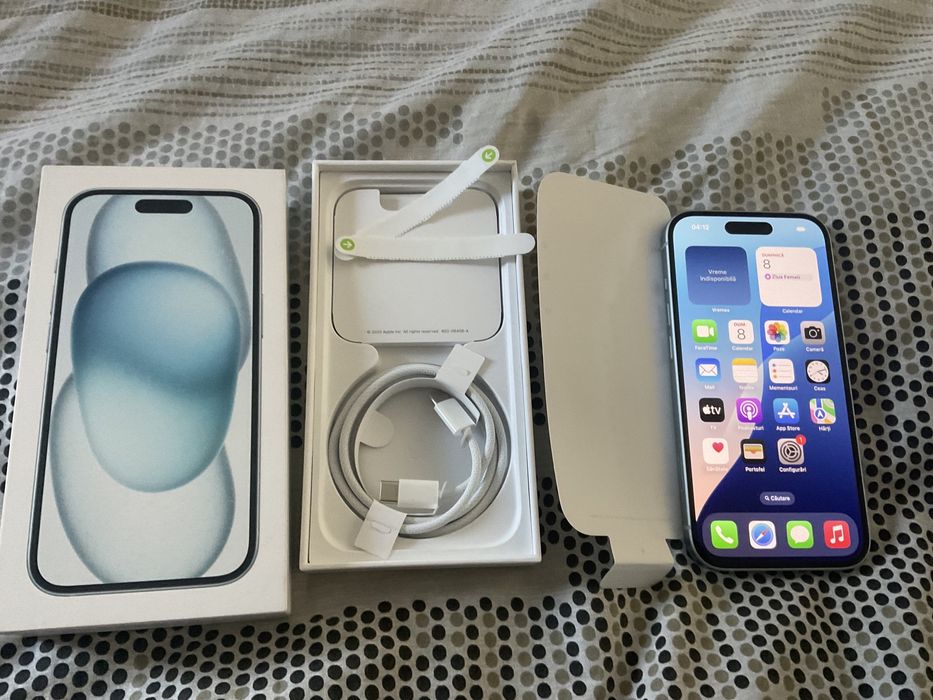Iphone 15 -128 gb nou ( pt piese s au cine stie sa l faca )