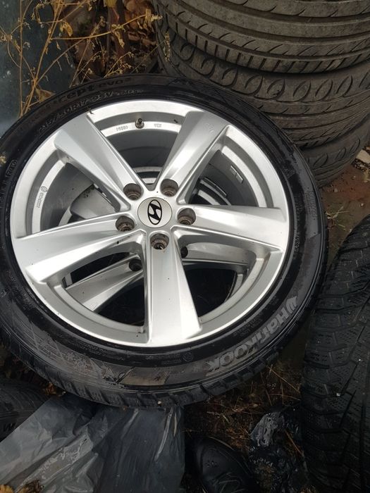 Jante hyundai5×114.3,17 anvelope iarna,senzori presiune