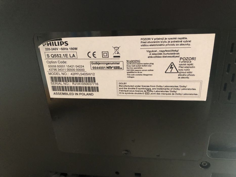 Телевизор Philips 42PFL5405H/12