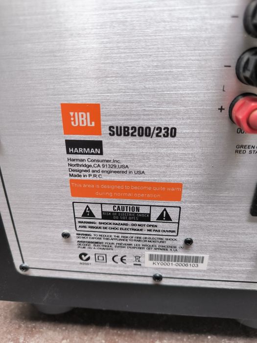 JBL subwoofer 5.1 home cinema