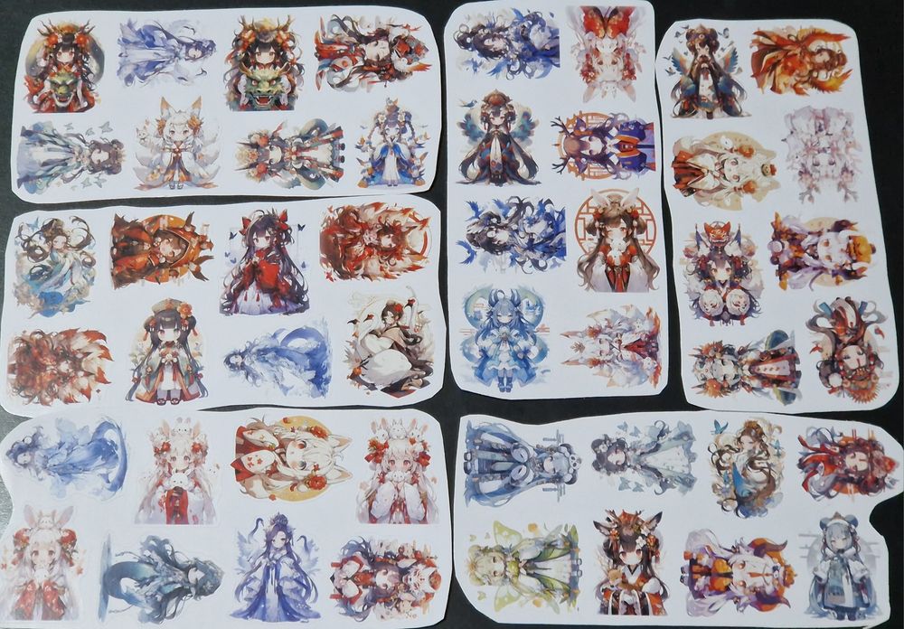 Наклейки аниме девочки