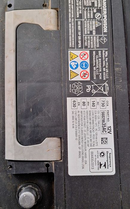 Oem Акумулатор Mopar 80Ah Bmw Dodge