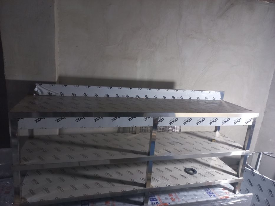 Стол стеллажи мойка все на заказ для кафе ресторанов пазваните 24/7