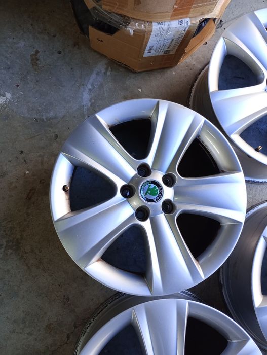 4 jante 5x112 R17 originale Skoda Yety Octavia 2,3,4, superb