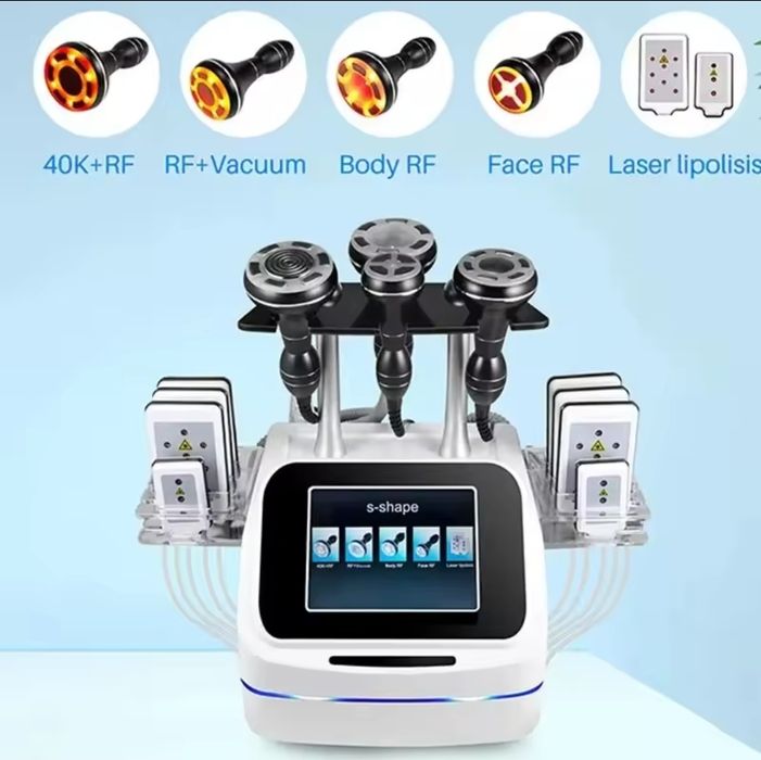 Апарат за Кавитация, SMART RF + Вакум за лице и тяло S - Shape , 5 в 1