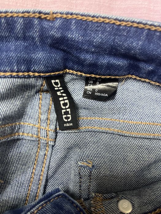 синие клеш h&m п