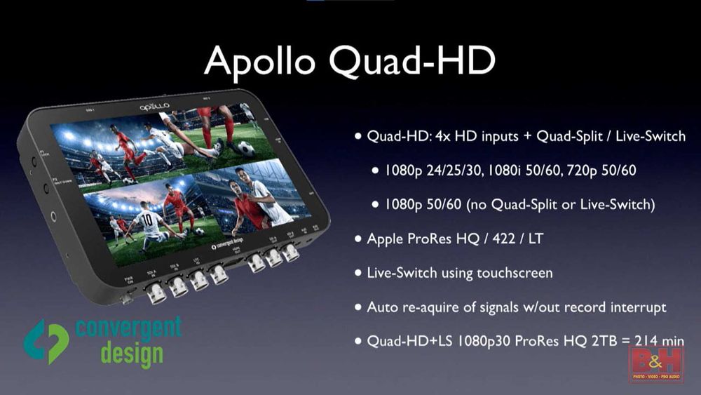 Recorder + Switcher + Mixer Odyssey 7Q+ RAW Bundle, Apollo Option, Titan Extract