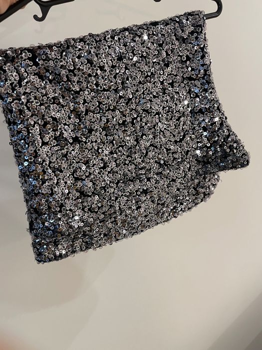 Пайетена къса рокля -костюм !