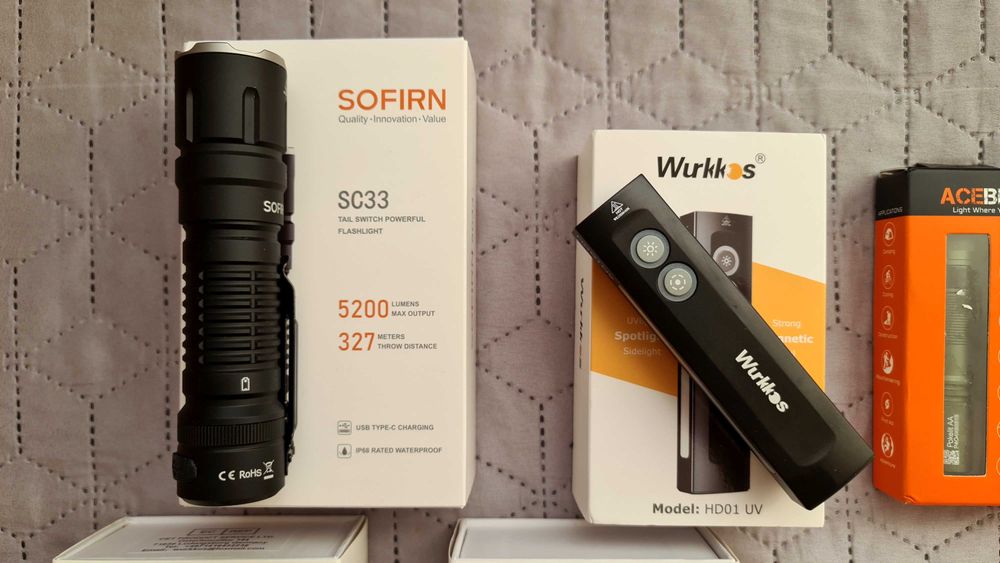 Колекция фенери wurkkos sofirn olight imalent acebeam wuben