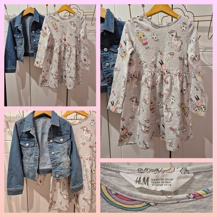 Сетове панталон,рокля,клин др Zara,H&M,Next 7-8г,128р