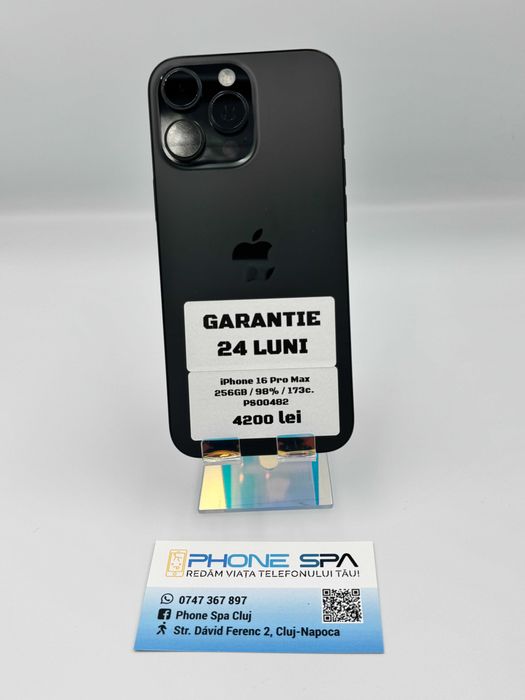 iPhone 16 Pro Max 256GB - Din magazin,cu garantie! RATE TBI !