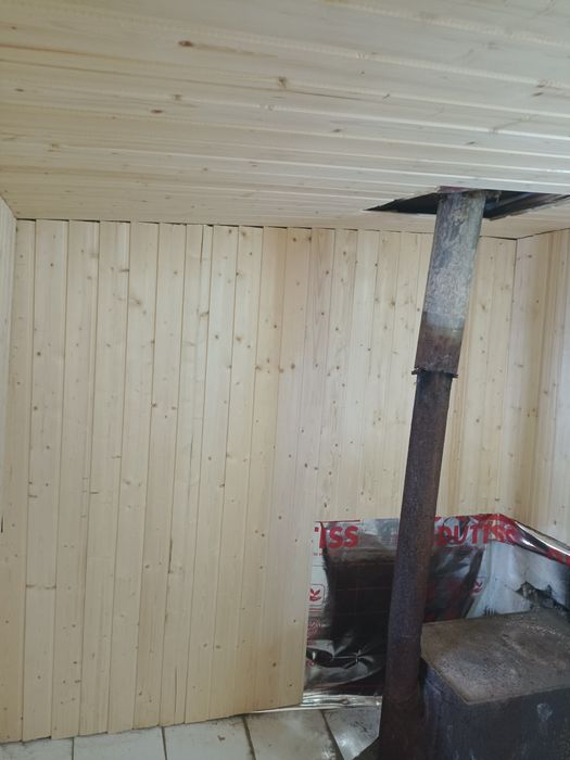 Обшивка бани вагонкой