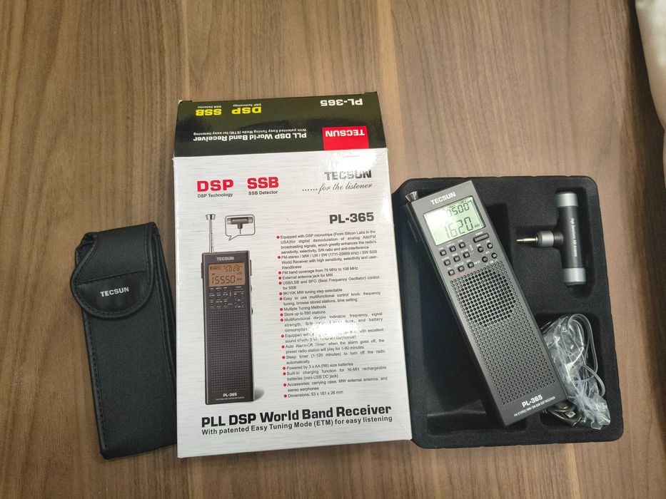Tecsun PL-365 Преносимо Радио с SSB (Single Side Band еднолентова модулация)