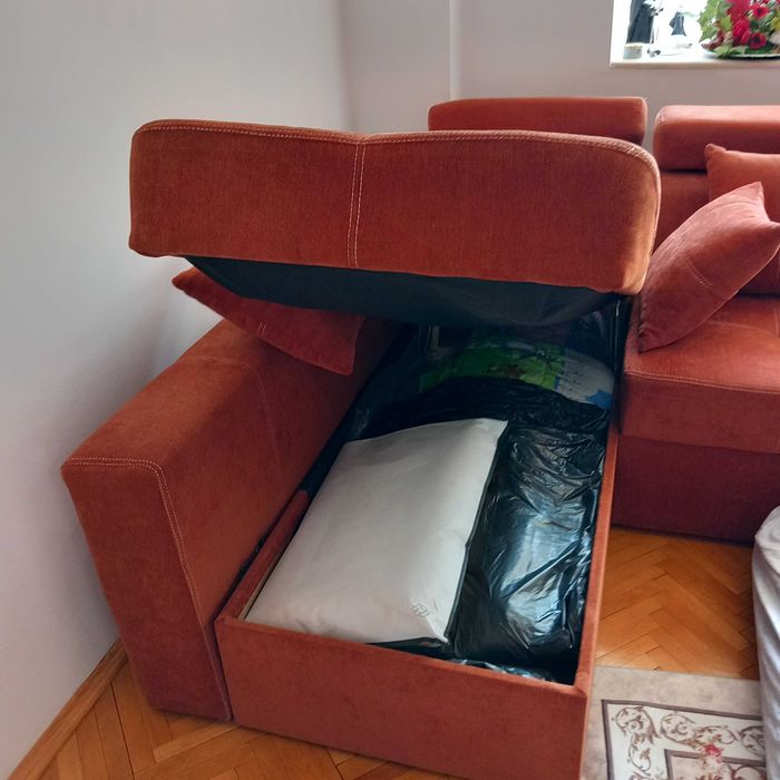 Coltar Living Ramona nefolosit culoare caramizie