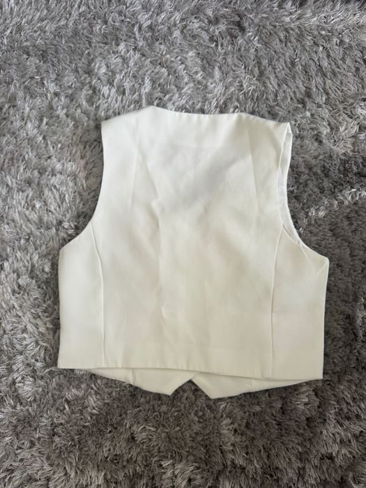 Дамски бял елек XS