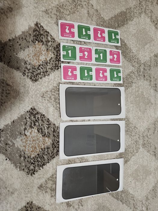 Husă sticlă protecție iPhone 17/17 Pro - 3buc - pret fix