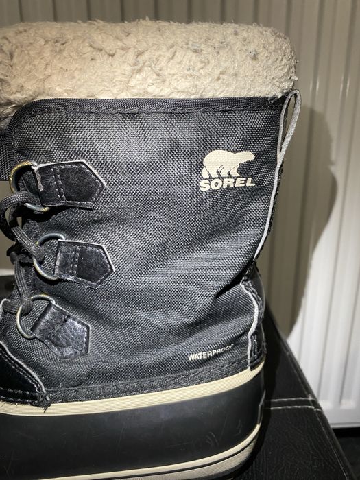 Ghete Sorel waterproof negre, mărimea 36, stare foarte bună