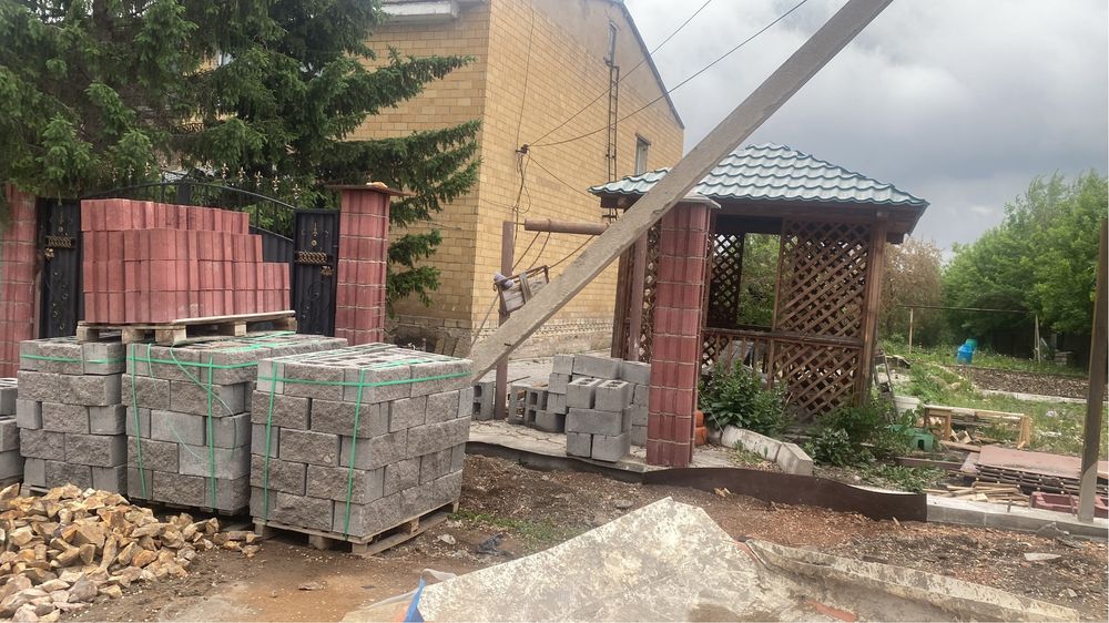 Пескоблок рванный серый