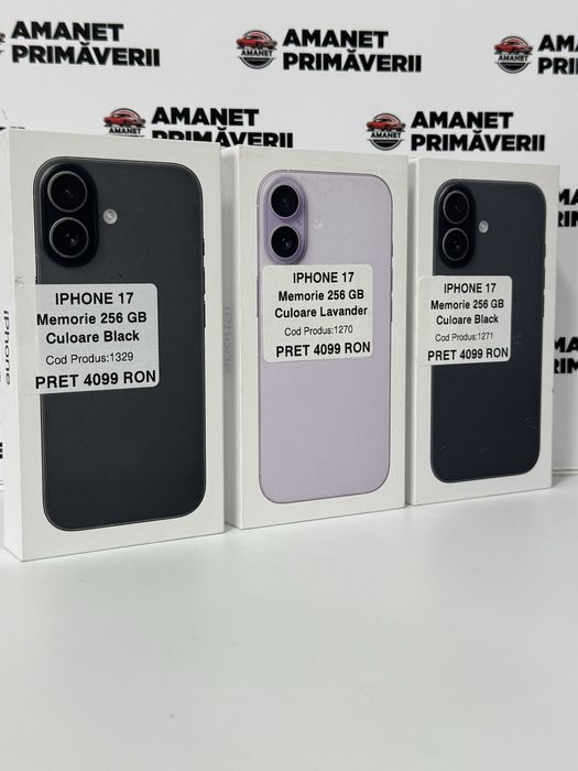 Iphone 17 Black Lavander 256 GB Sigilat