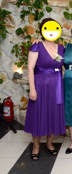 Rochie ocazie, Tal: 46/ XL (L=120cm, Talie=96),purtata o sg data