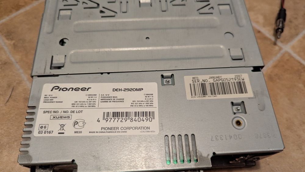 Cd player auto Pioneer DEH-2920MP