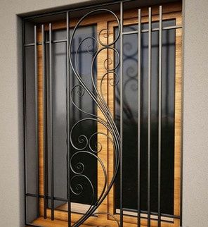 Решетки железные на окна в стиле Лофт