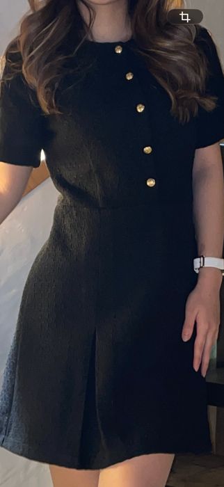 женское платье черное короткий