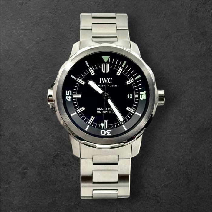IWC Aquatimer Automatic Black Dial Steel мъжки часовник