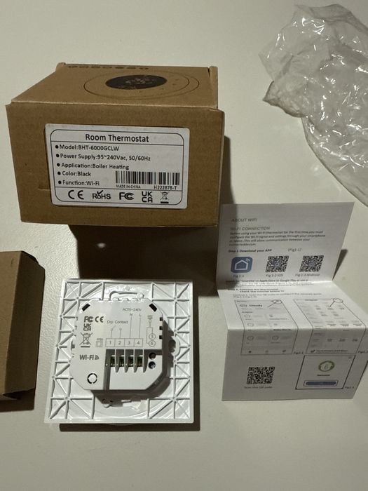 Termostat Wifi Smart BHT centrala incalzire,boiler,pardoseala,gaz,apa