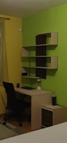 Бюро,  нощно шкафче , библиотека и легло с матрак