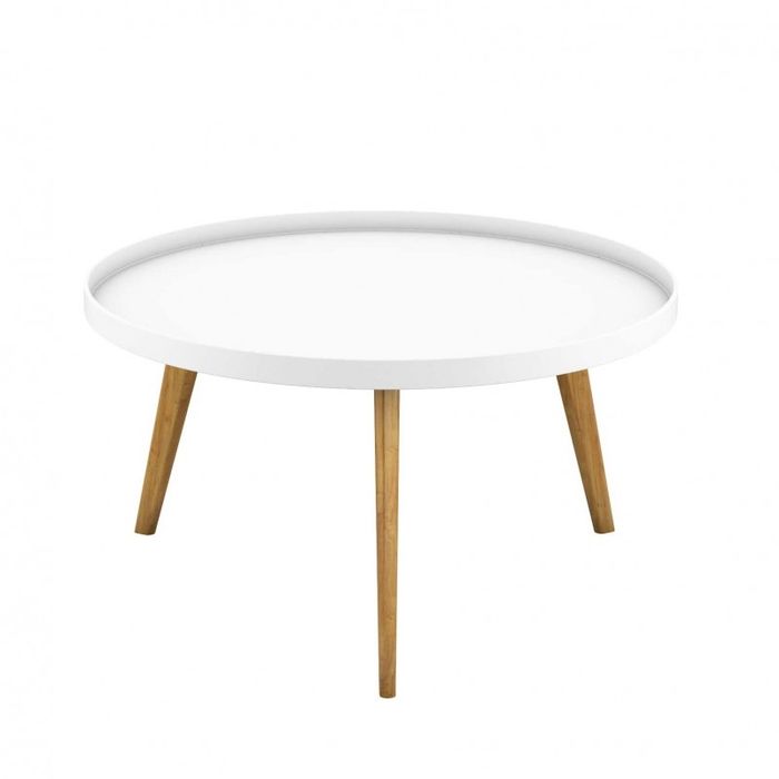 Холна маса кръгла, 80 см., нова, дърво и MDF