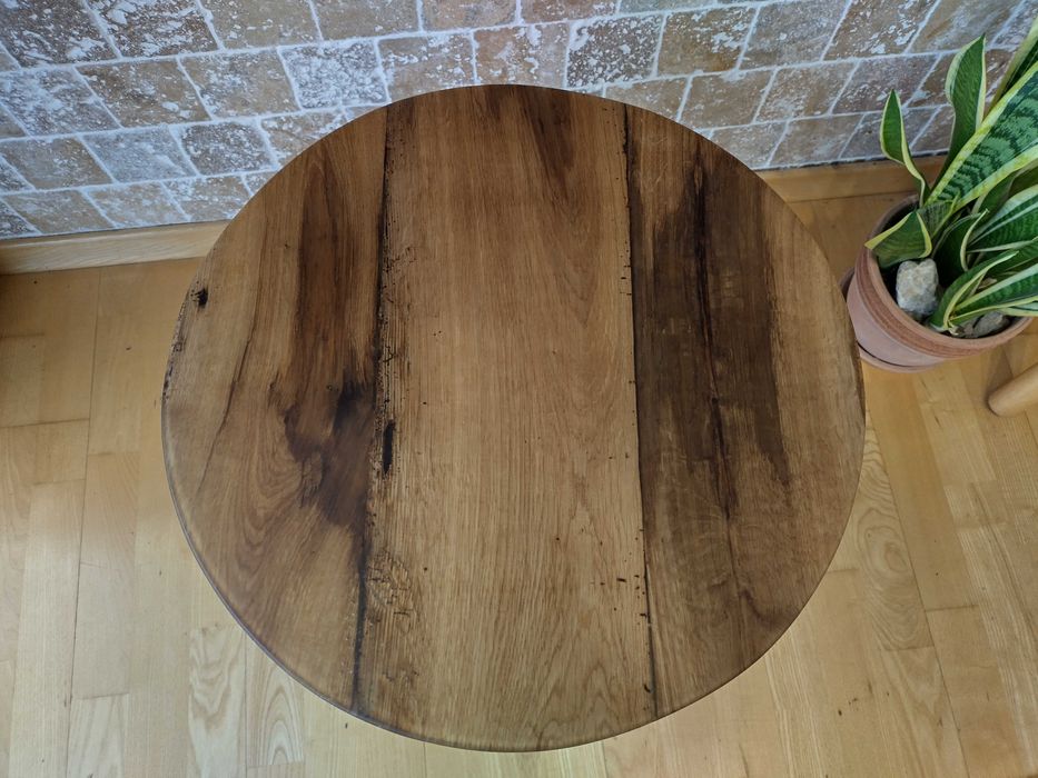 Mese lemn masiv de stejar/ măsuță cafea lemn masiv cu rășină epoxidică