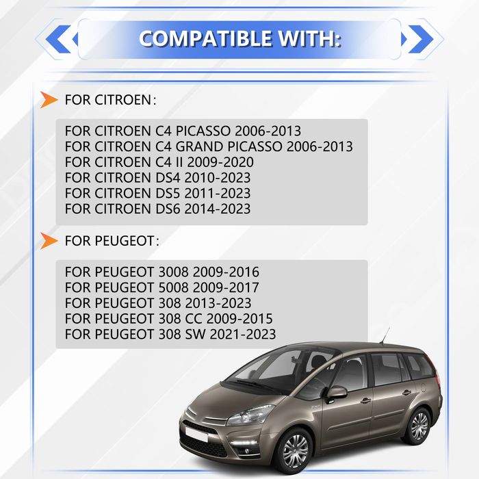 Бутон за ръчна спирачка на Citroen C4 Picasso, Peugeot 3008/308/5008