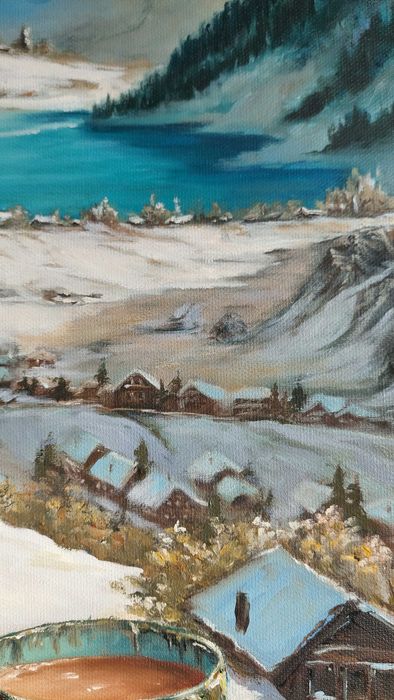 Картина масло, интерьерная