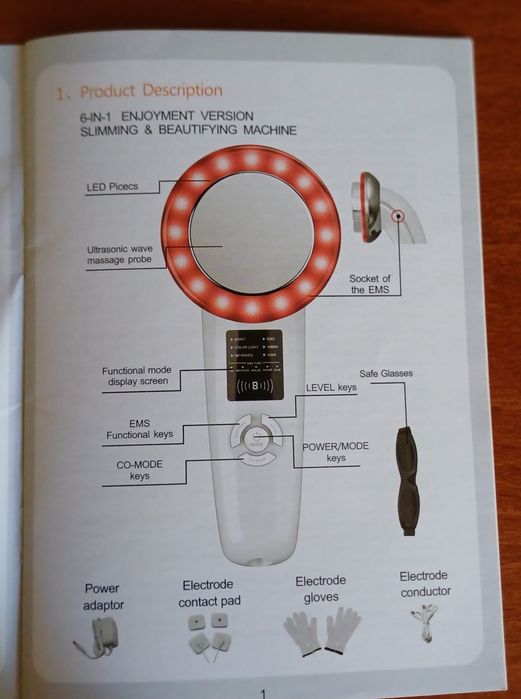 Козметичен уред 6in1 slimming and beautiful machine