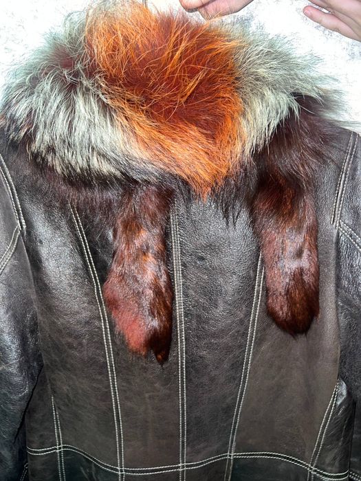 Плащ с мехом оригинал турция