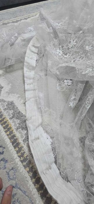 Тюль в зал, спальню (2 штуки)