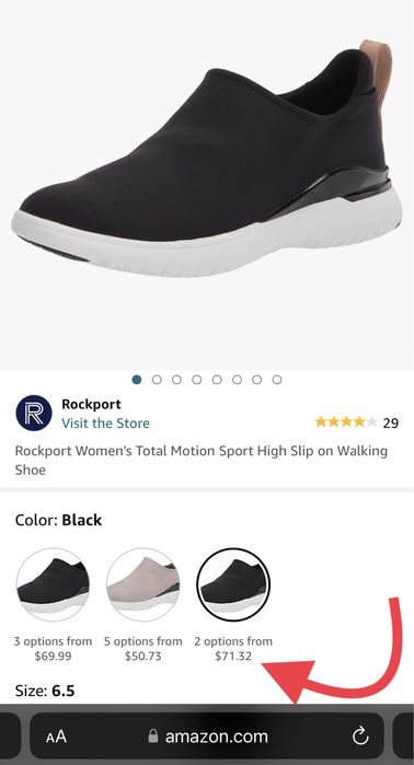Rockport, Total Motion. Кожаные спортивные слипоны  из США, раз. 37