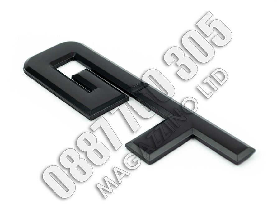 Mustang GT Метални Букви за Задния Капак Черен Червен Мат или Хром