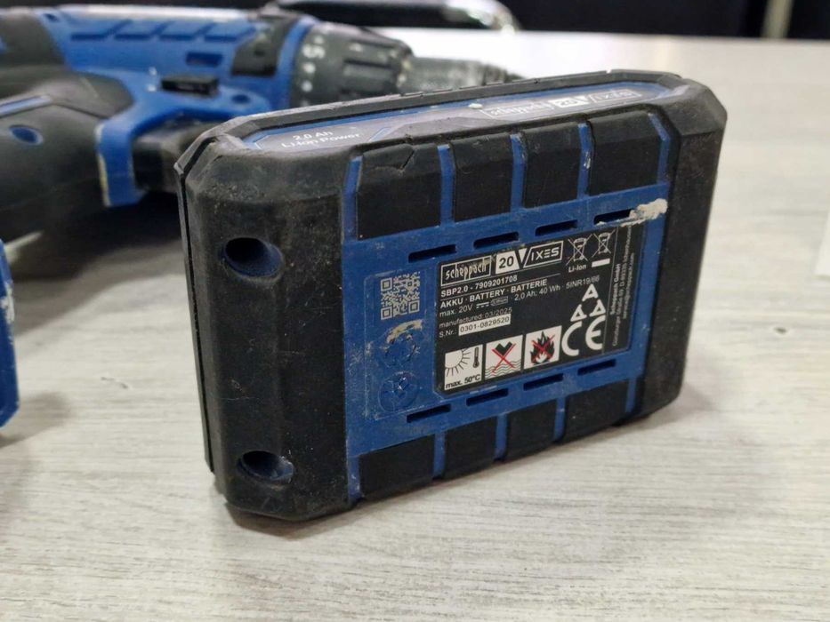 Винтоверт Scheppach C-DTB74/1-X + зарядно и батерия