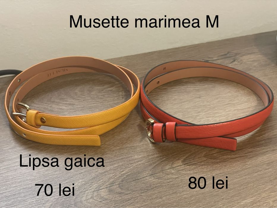 Curea / Curele Musette S si M. Detalii in poze
