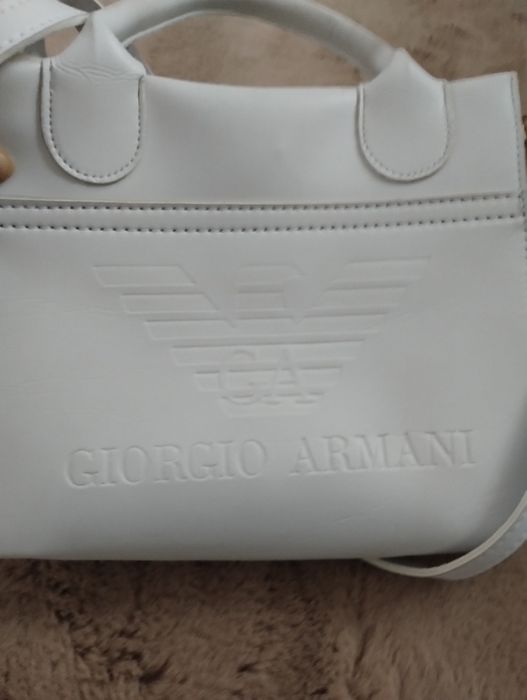 Geanta alba Armani