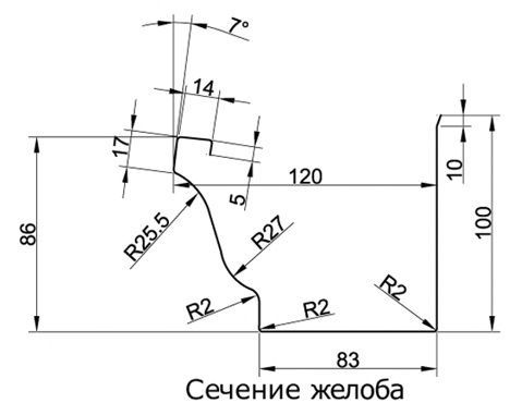 Водосток прямоугольный