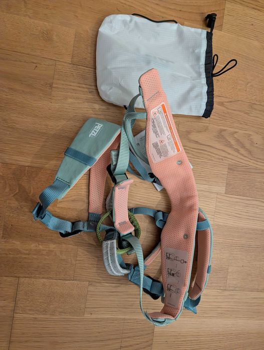 Ham escalada copii / juniori Petzl MACCHU Verde/Jad - nou cu factura