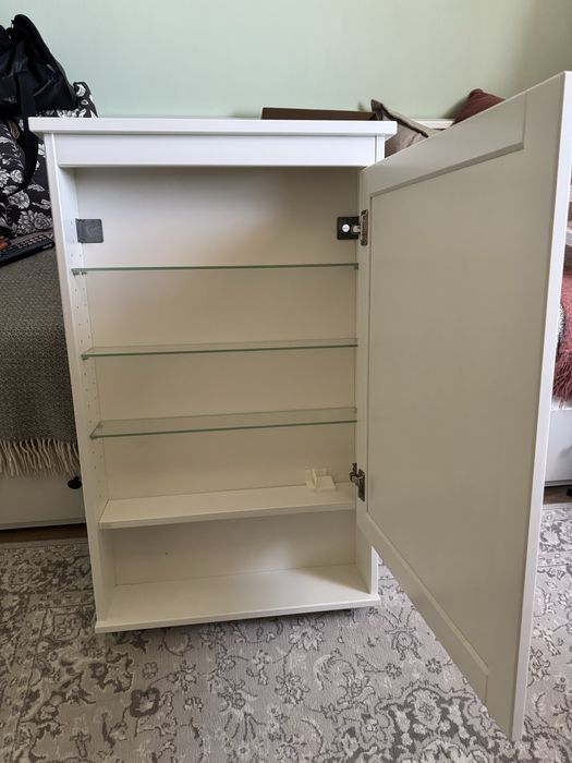 Dulap baie cu oglinda Hemnes-Ikea